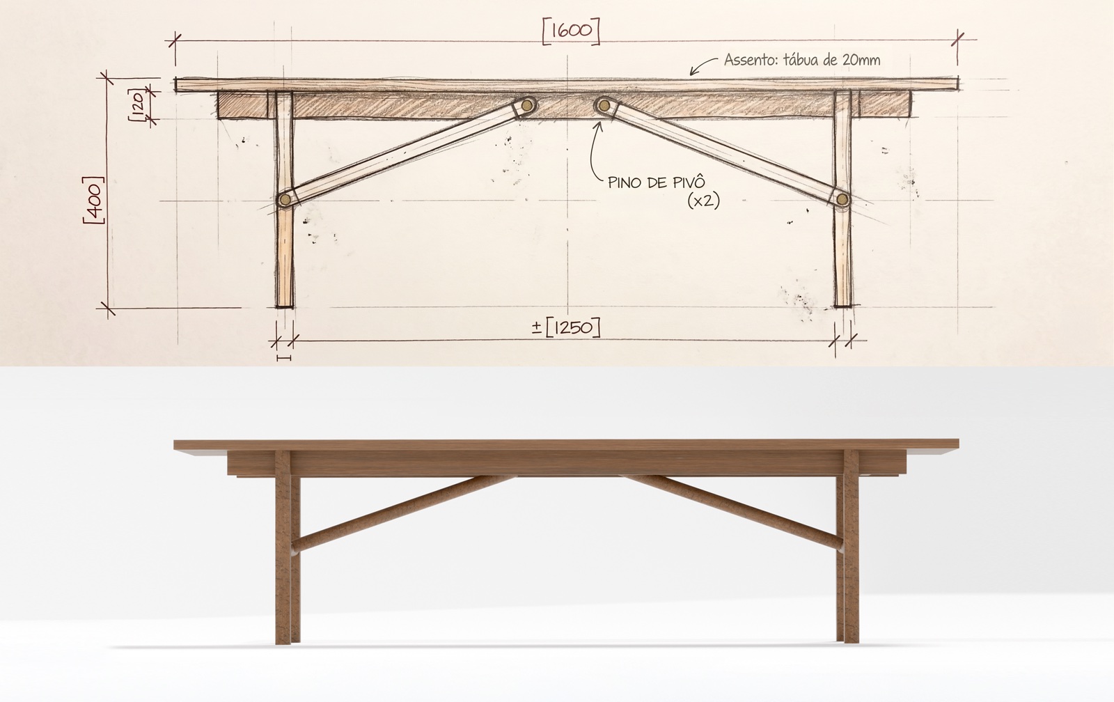 Do sketch ao produto — Monta.la