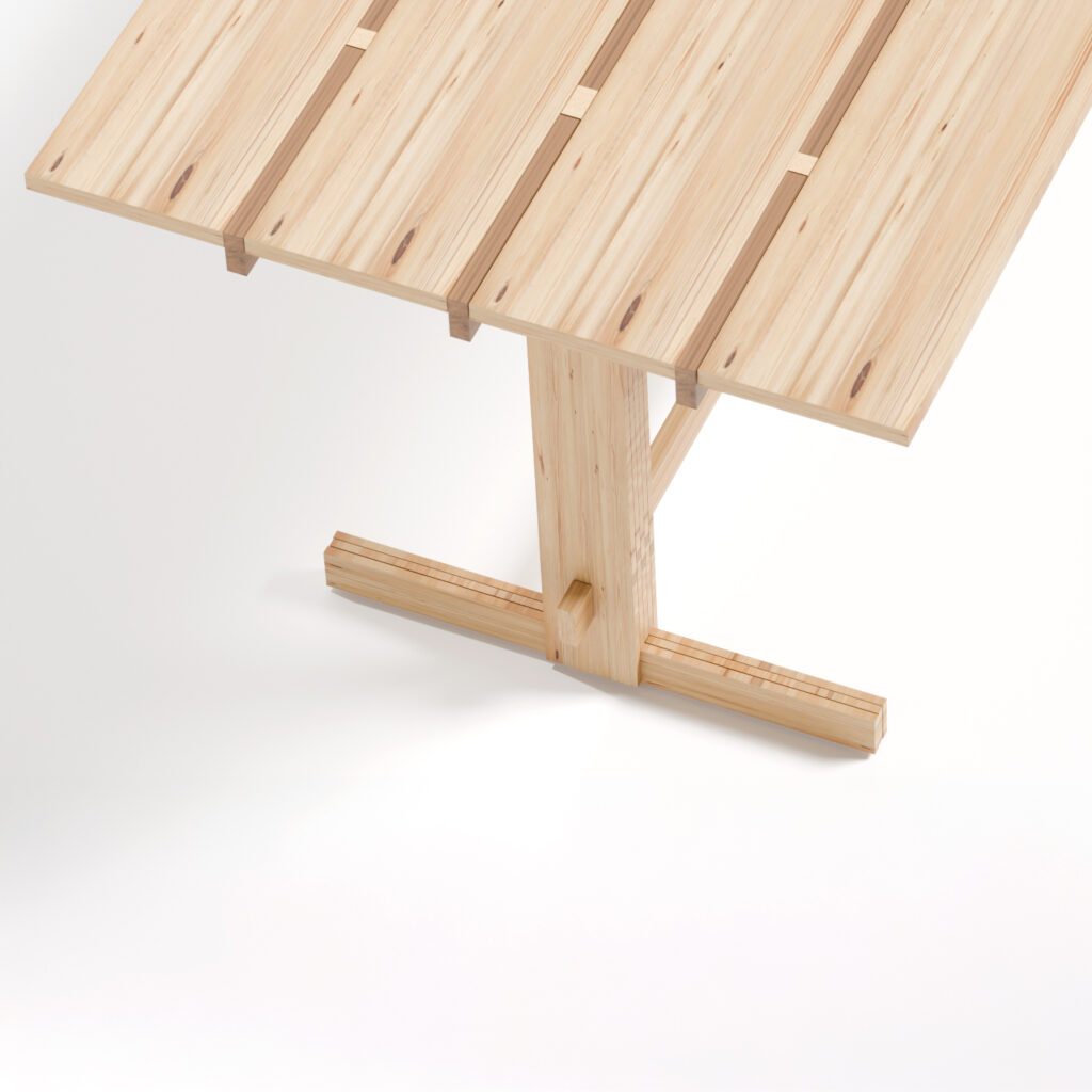 Mesa de jantar Trestle — imagem 4