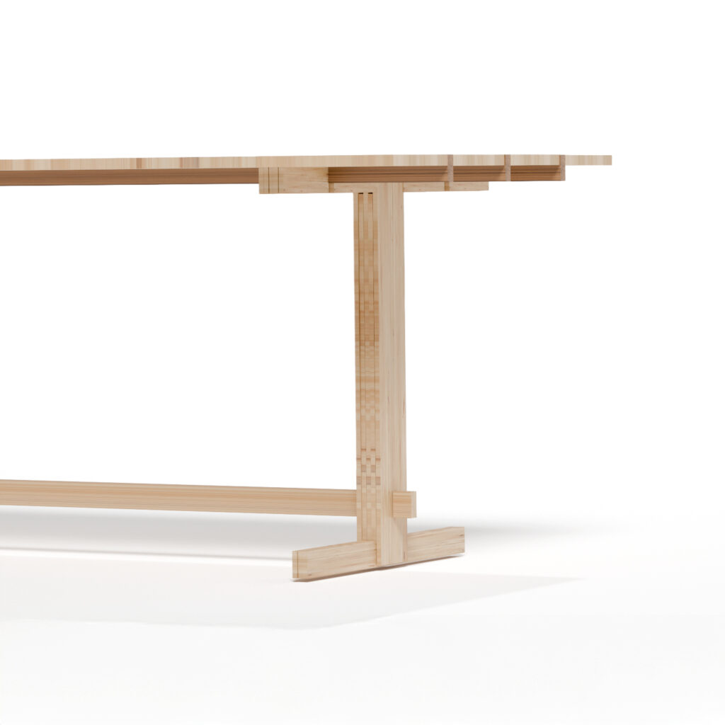Mesa de jantar Trestle — imagem 3